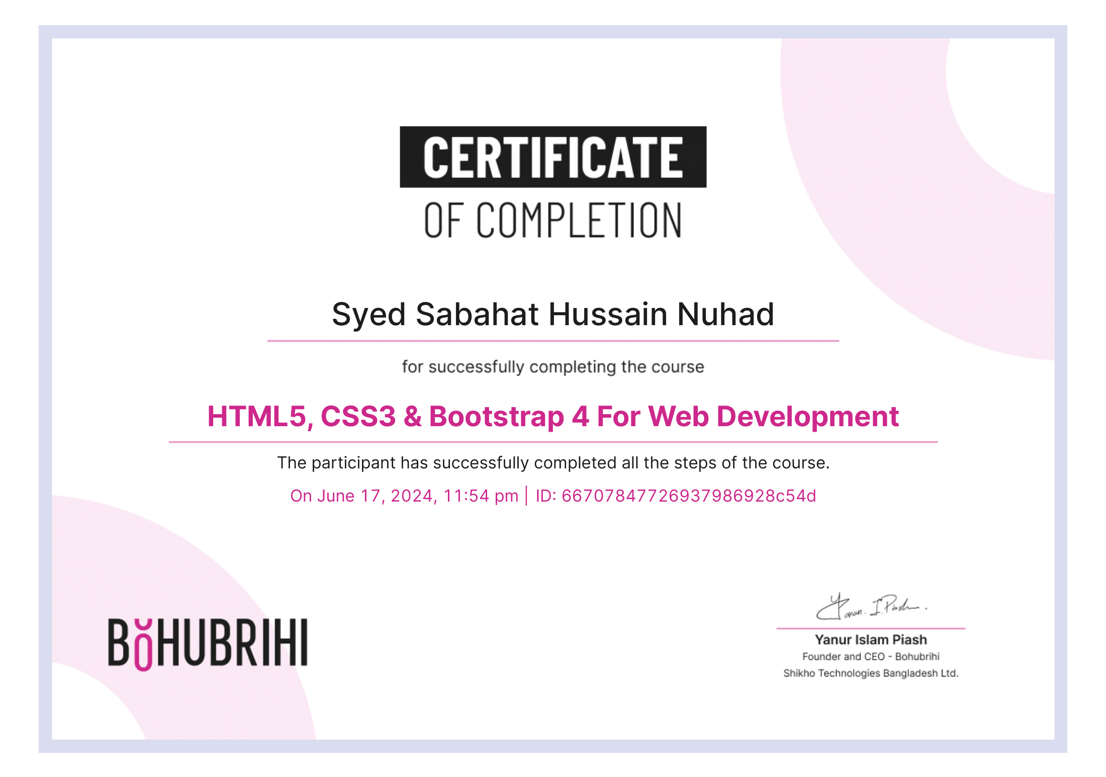 HTML5 , CSS3 & bootstrap
