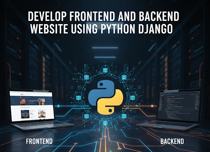 I will develop frontend and backend website using python django
